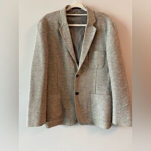 Adolfo Dominguez 3-Pocket 2-Button Gray Jacket Blazer Busines Casual Women Large